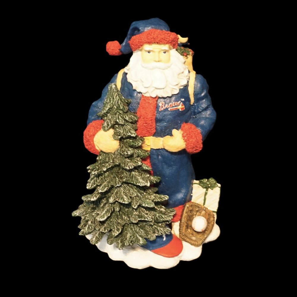 Atlanta Braves Baseball Santa Collectable Limited Series 2000